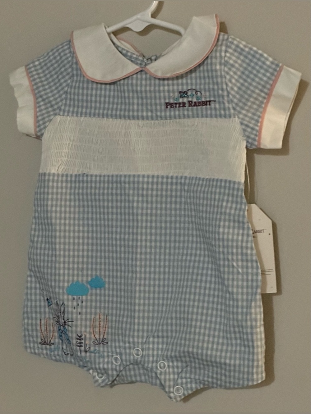 New 6mos The World of Peter Rabbit Beatrix Potter one piece cotton